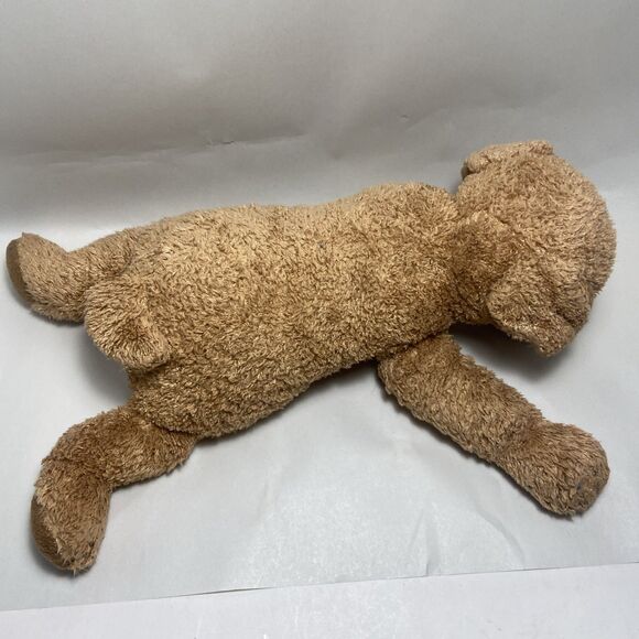 Ty Classic Dog Plush 16 in Shaggy Brown Laying Stuffed Animal 1999 No Tag - Picture 5 of 10